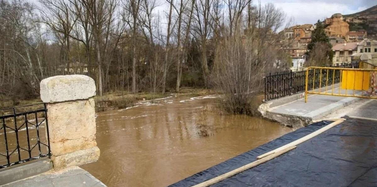 Máxima alerta en Soria por un nuevo pico de crecida del río Duero