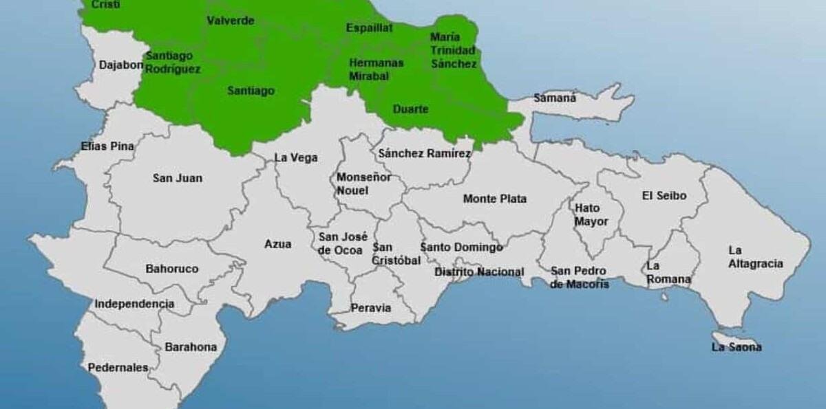 Nueve provincias en alerta verde por fuertes lluvias asociadas a una vaguada este martes