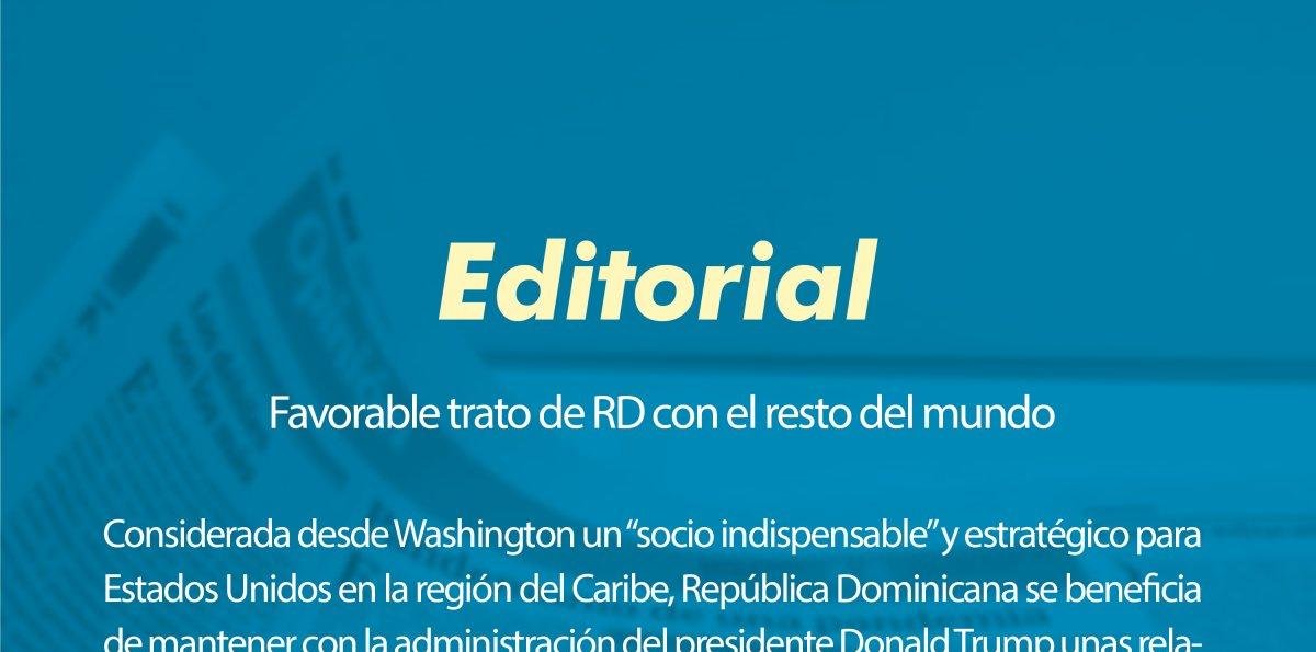 Favorable trato de RD con el resto del mundo