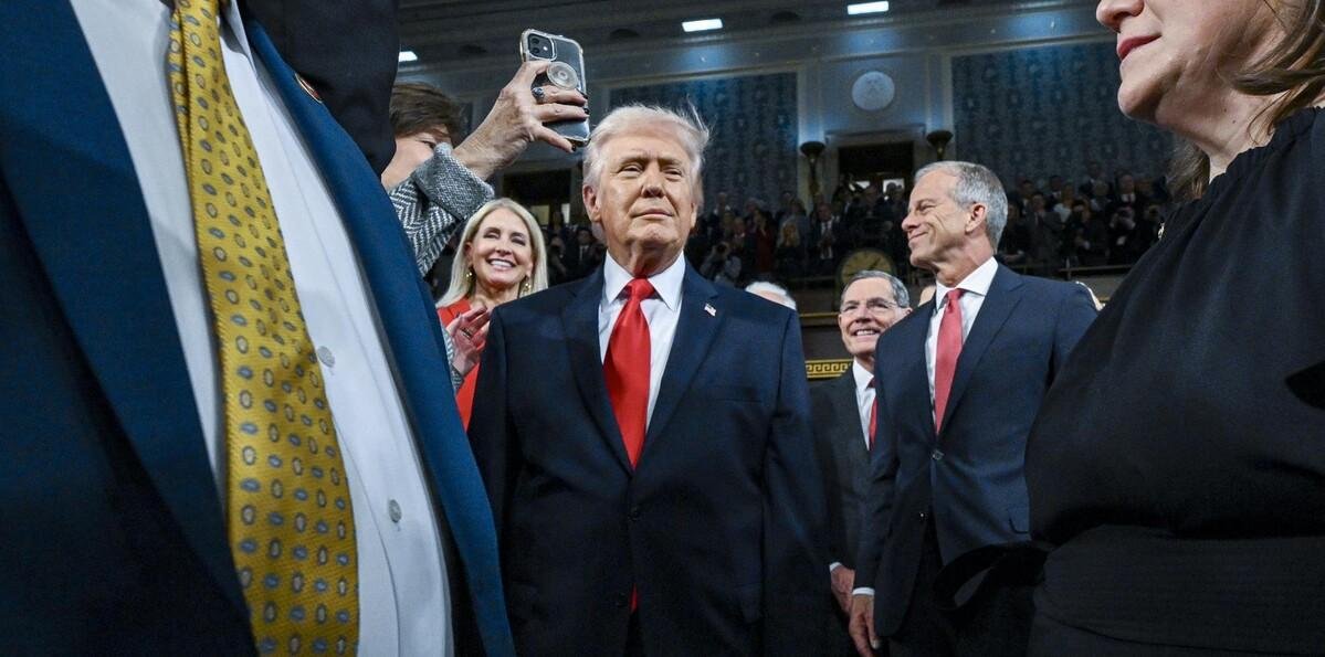 Trump inicia el primer discurso sobre el Estado de la Unión de su segundo mandato