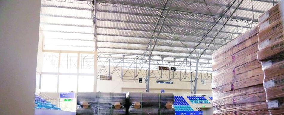 Pabellón de Voleibol recibe equipamiento para juegos de Santo Domingo 2026