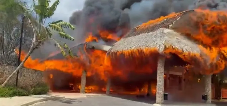 Comisión técnica investiga las causas del fuego en Bayahibe