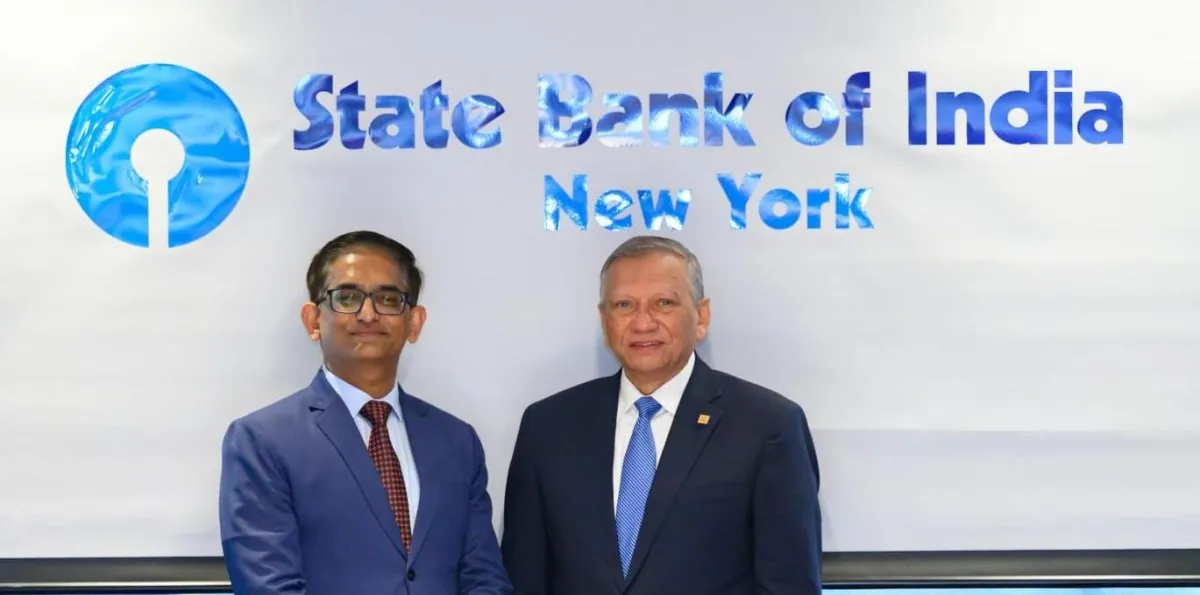 Leonardo Aguilera realiza visita al State Bank of India en Nueva York