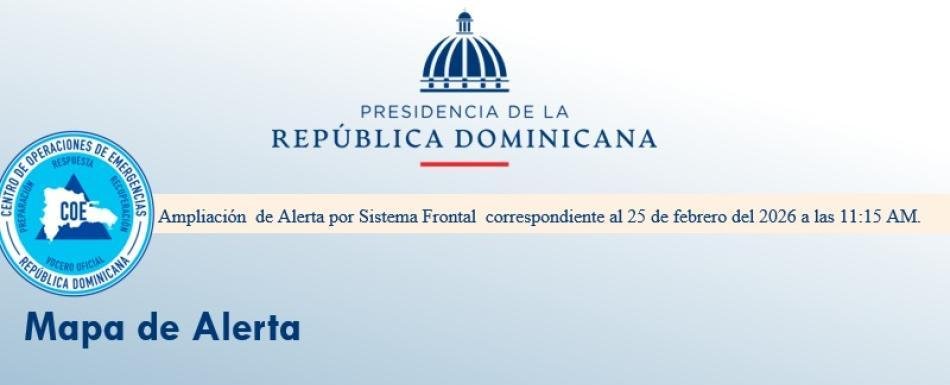 COE reporta daños y declara alerta roja para Puerto Plata, Espaillat y María Trinidad Sánchez