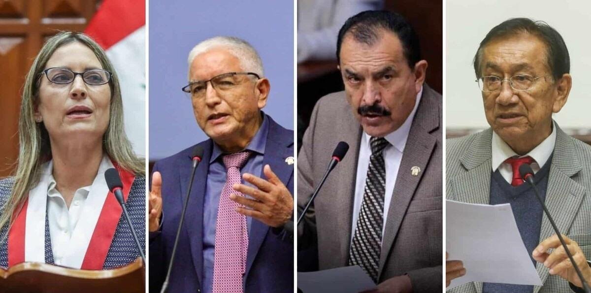 Dos congresistas de derecha y dos de izquierda buscan presidir Perú tras la censura a Jerí