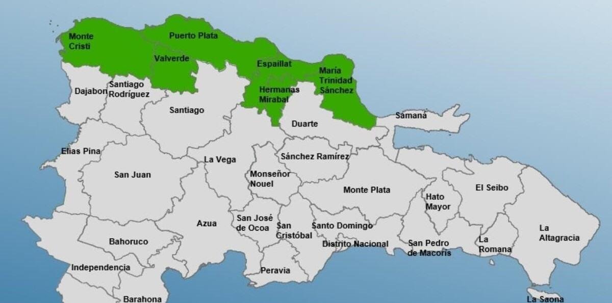 Vaguada y frente frío provocarán intensas lluvias en el país con varias provincias en alerta