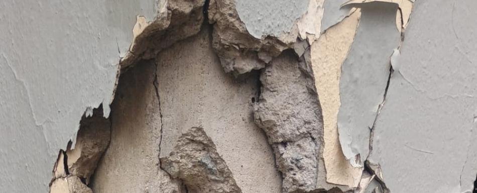 Comisión del Codia y la alcaldía evalúan deterioro del centro para ciegos en Santiago