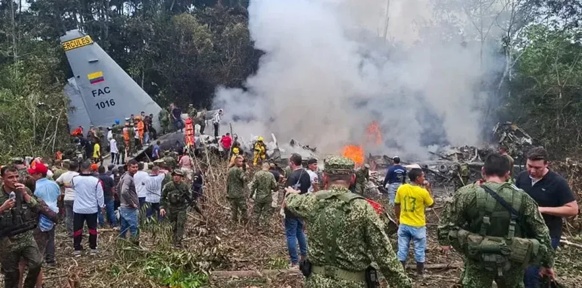 Se eleva a 8 el número de muertos y 83 heridos en accidente de avión militar en Colombia