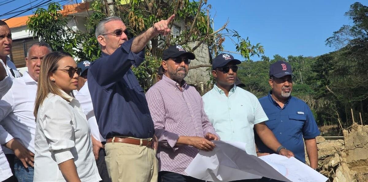 Abinader supervisa daños por lluvias en Gaspar Hernández y Sosúa y dispone indemnizaciones