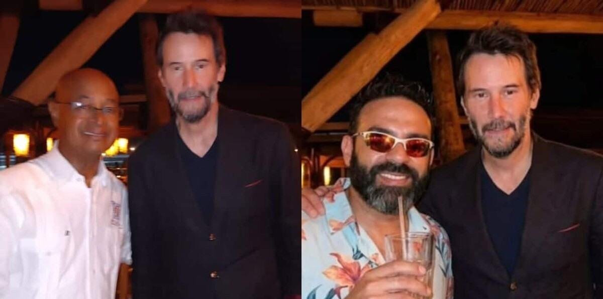 Keanu Reeves es captado en un restaurante de Boca Chica