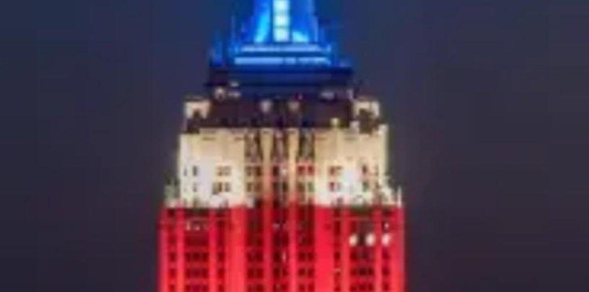 Edificios de Nueva York se visten de los colores bandera dominicana