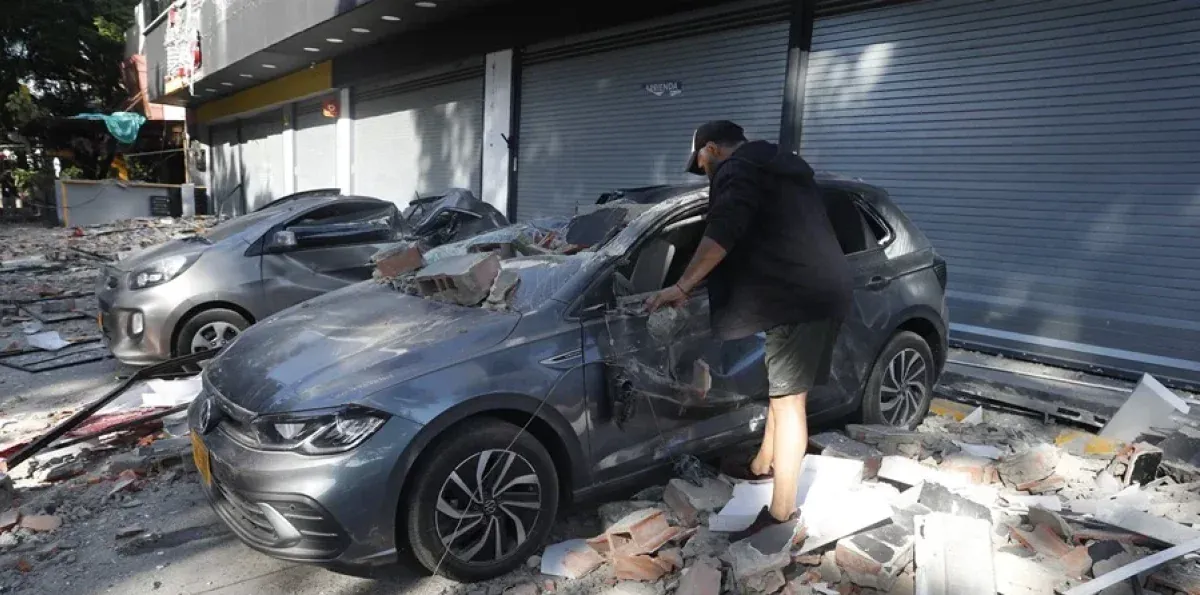 Periodista dominicano narra cómo vivió terremoto en Colombia: "Todos los edificios a mi alrededor moviéndose"