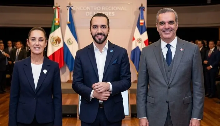 Bukele y Sheinbaum lideran aprobación AL; Abinader 48,7%