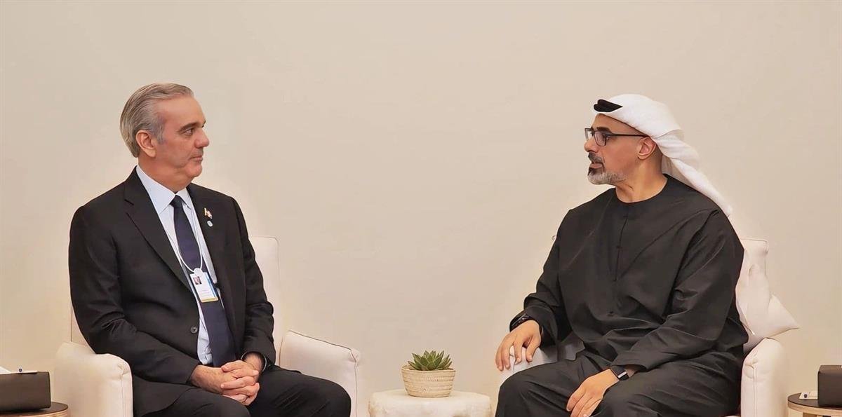 Luis Abinader se reúne con príncipe heredero de Abu Dabi en visita oficial