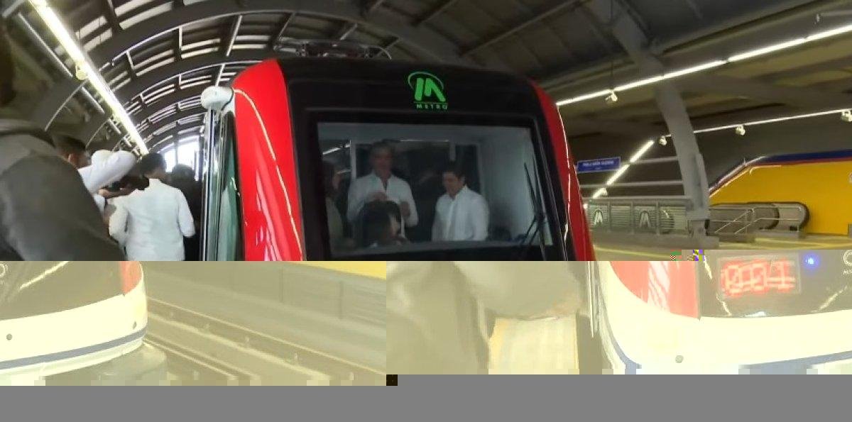 Presidente Luis Abinader pone en marcha la Línea 2C del Metro de Santo Domingo