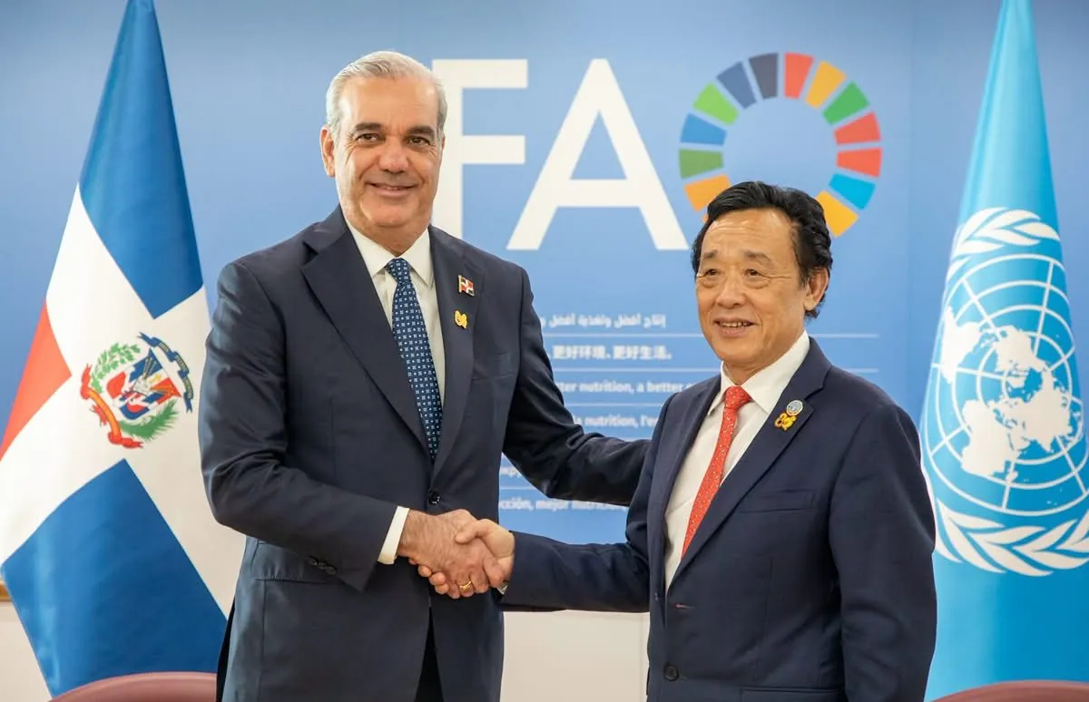 Director de FAO dice Abinader pasará a la historia por seguridad alimentaria y lucha contra el hambre