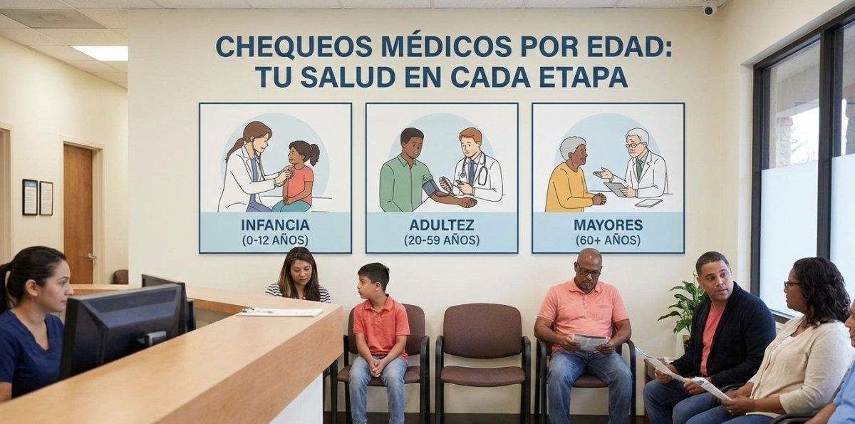 ¿Conoce cuáles son los chequeos médicos esenciales que no debe realizarse según la edad?
