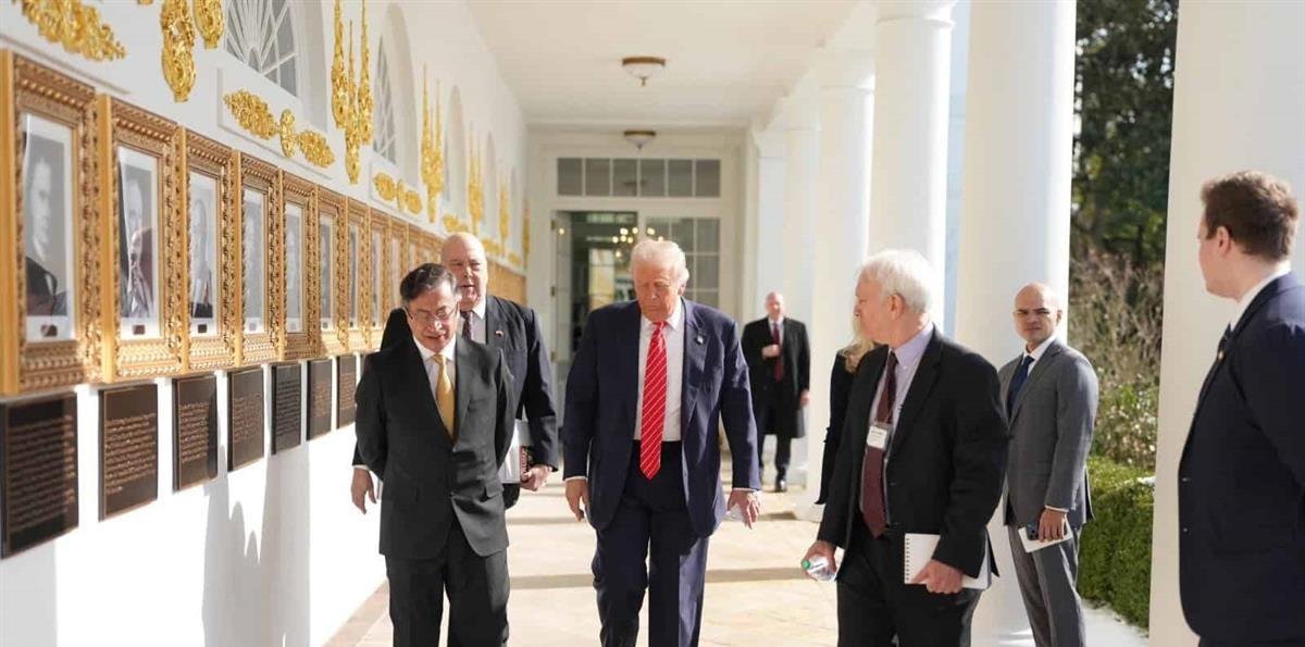 Trump recibe a Petro en la Casa Blanca para su primer cara a cara