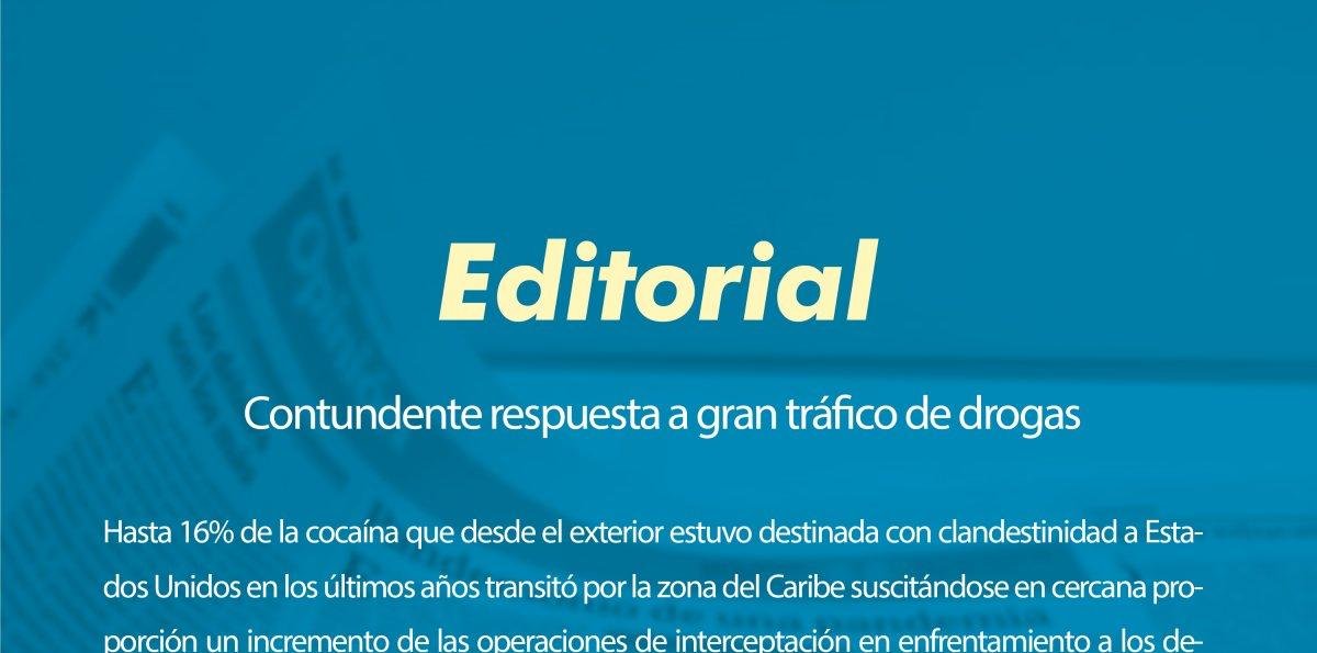 Contundente respuesta a gran tráfico de drogas