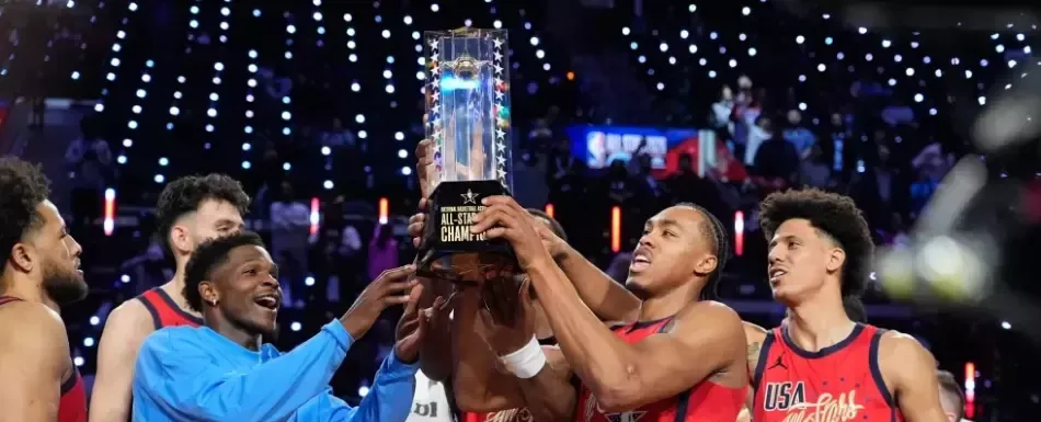 Estrellas vencen a las Barras en final, Edwards fue MVP del All Star NBA
