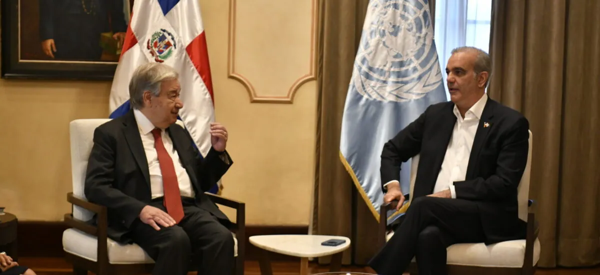 Guterres elogia el apoyo de RD contra bandas en Haití