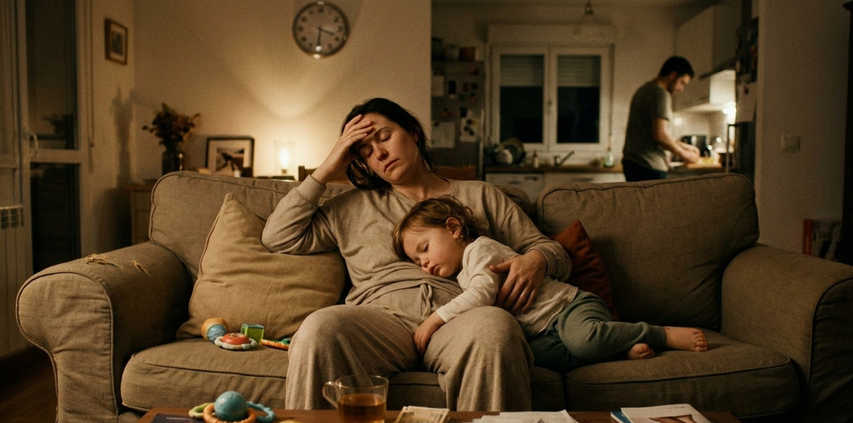 El peso de la madre que no descansa