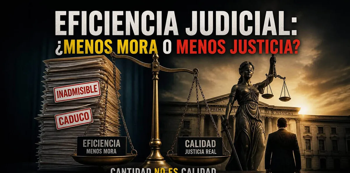 Eficiencia judicial: ¿menos mora o menos justicia?
