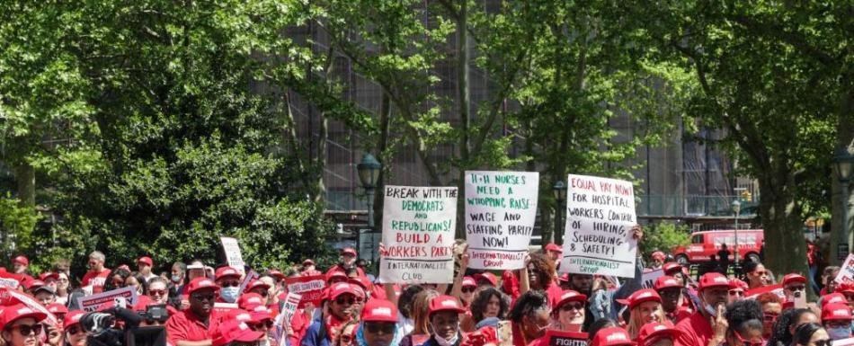 En Nueva York unas 15.000 enfermeras inician la mayor huelga de la historia en ese sector