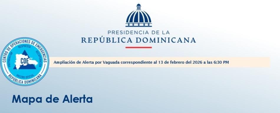 Amplían a seis provincias en alerta verde por vaguada