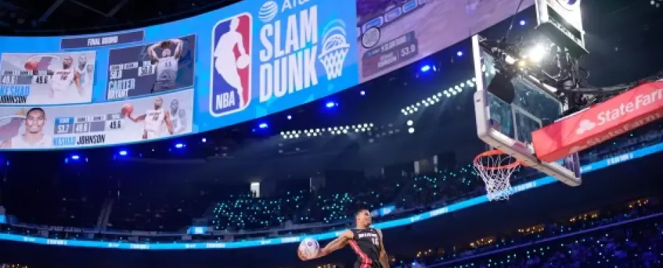 Keshad Johnson del Heat se eleva para conquistar el duelo de volcadas de la NBA