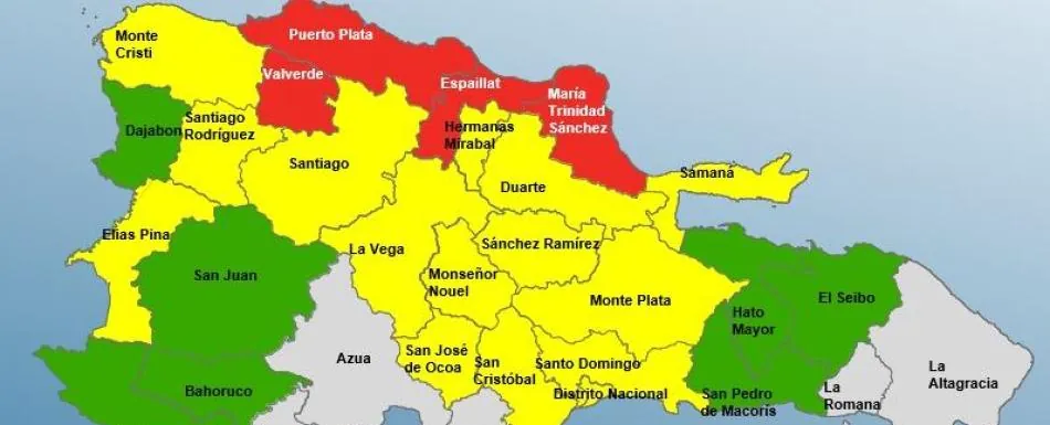 Lluvias torrenciales causan daños en provincias bajo alerta roja, incluida Puerto Plata