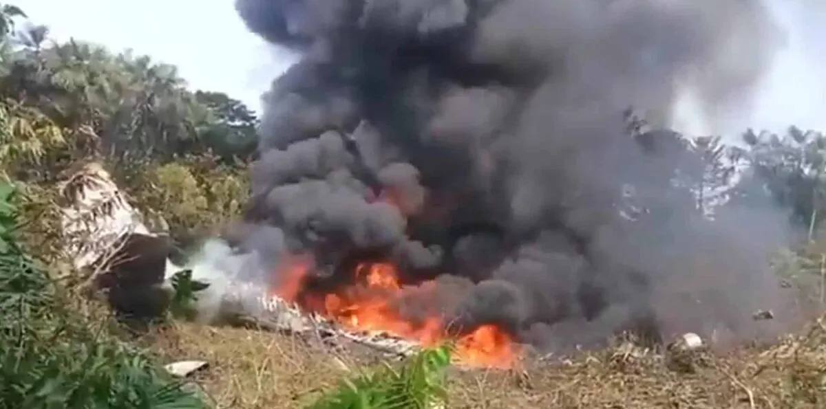 Accidente de avión con más de 100 militares en Colombia activa operativo de emergencia