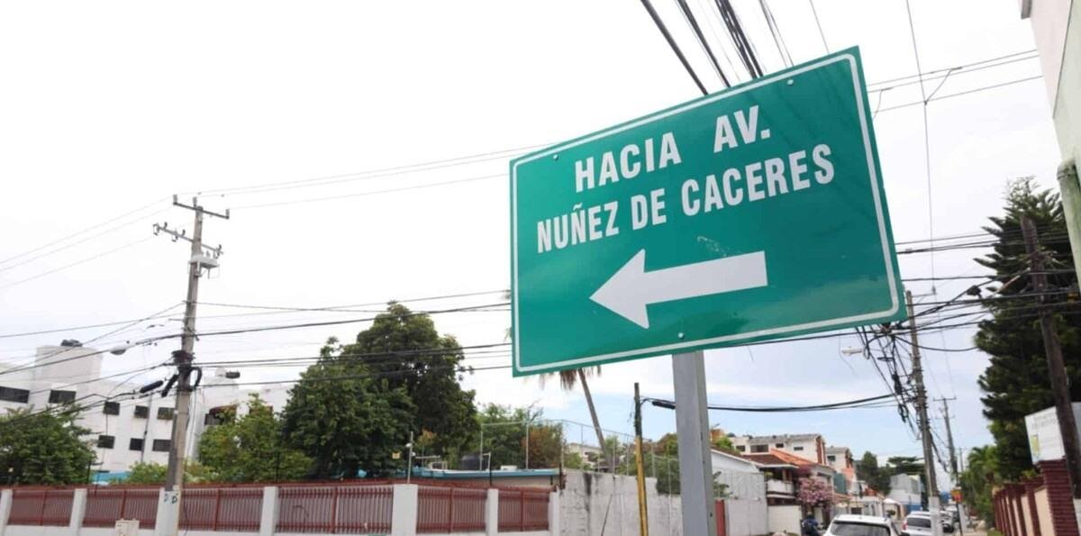 Cerrarán tramo de la avenida Núñez de Cáceres este domingo