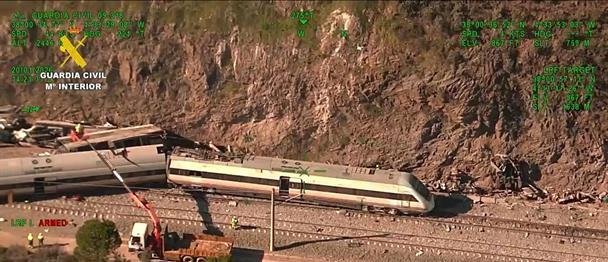 El balance definitivo de la catástrofe ferroviaria del sur de España es de 45 fallecidos