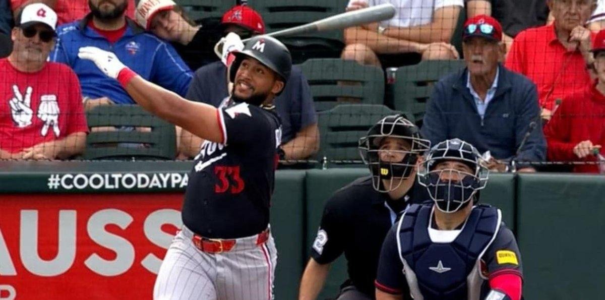 Emmanuel Rodriguez pega jonrón de dos carreras